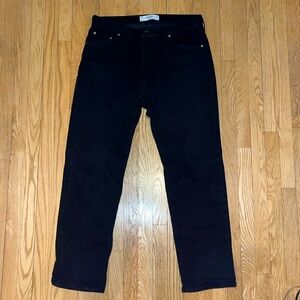 black jeans 34x34 hollister loose style